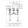 Смеситель для раковины Hansgrohe Vivenis 75033700 белый матовый
