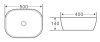 Раковина накладная BelBagno BB1302-H316 бежевая матовая