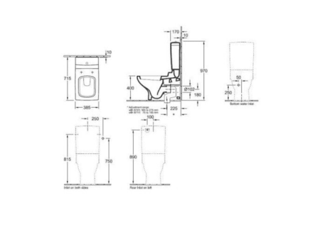 Чаша напольного унитаза Villeroy&Boch La Belle 5647 10R2