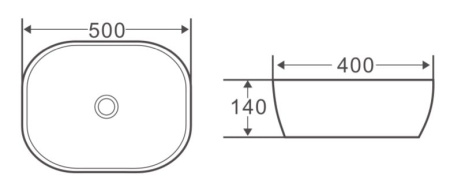 Раковина накладная BelBagno BB1302-H316 бежевая матовая
