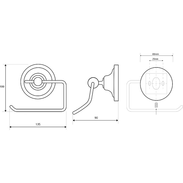 Держатель бумаги Bemeta Retro 144212028
