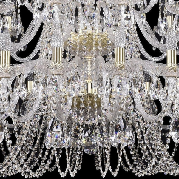 Подвесная люстра Bohemia Ivele Crystal 1402 1402/20+10+5/400/2d/G
