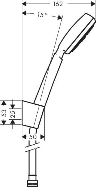 Душевой гарнитур hansgrohe Crometta 100 1jet Porter 26664400 хром