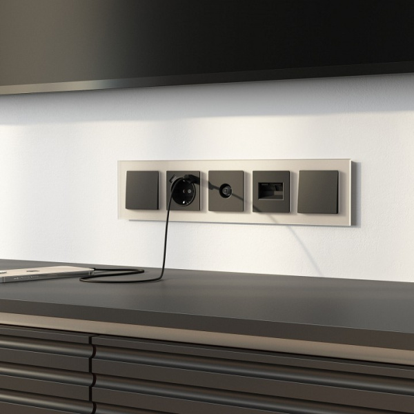 Рамка на 5 постов Werkel Senso шампань soft-touch W0053111