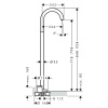 Напольный излив Axor Uno 38412000