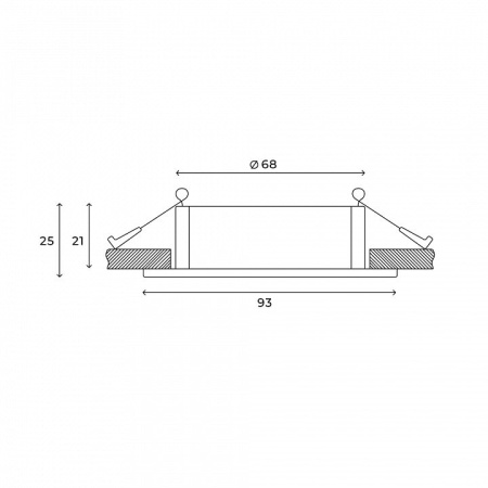 Встраиваемый светильник Hesby Lighting AtLas HSBL_0118