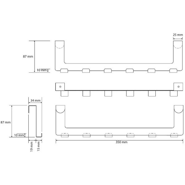 Вешалка Bemeta White 101106234