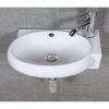 Раковина CeramaLux 9100L 43x29 см L, подвесная, белый
