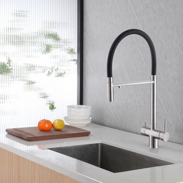 Смеситель для кухни Abber Wasser Kreis AF81141SP сатин