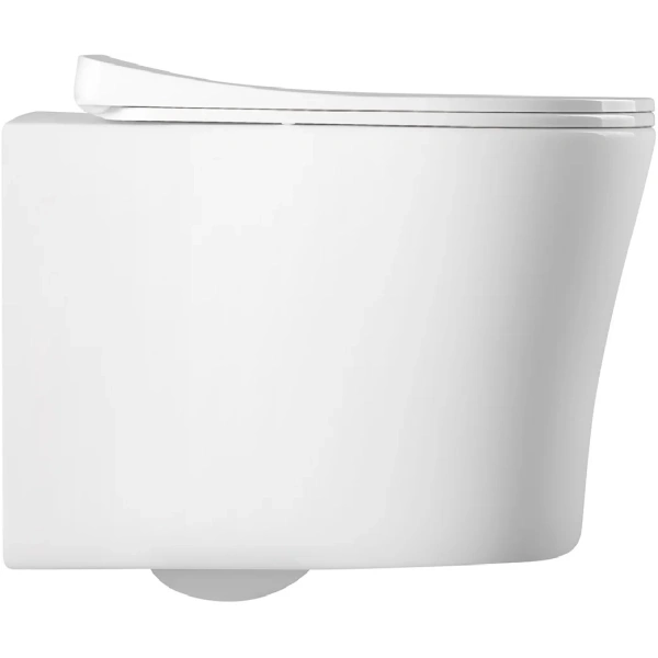 Унитаз подвесной Aquatek Ника AQ2009-00 безободковый, с сиденьем микролифт, белый