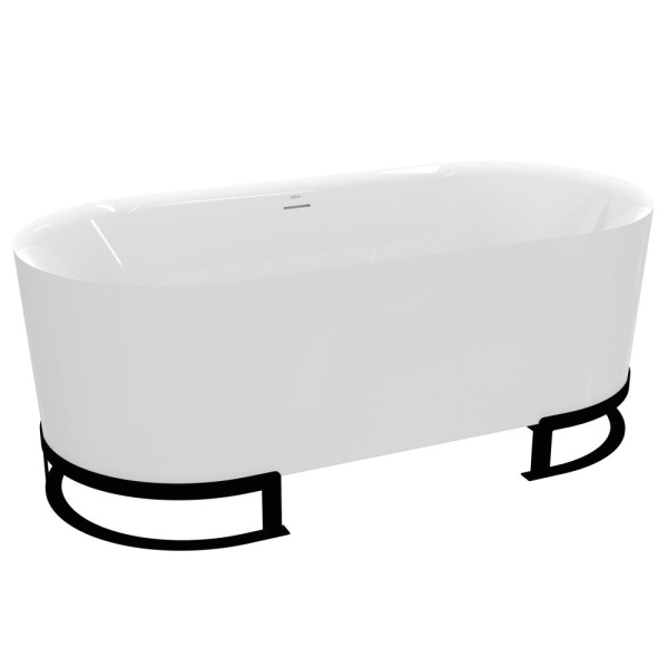 Акриловая ванна Abber AB9510 166x77,5 см, отдельностоящая, белый