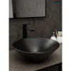 Раковина-чаша GID N9102bg 42x42 см, накладная, черный графит