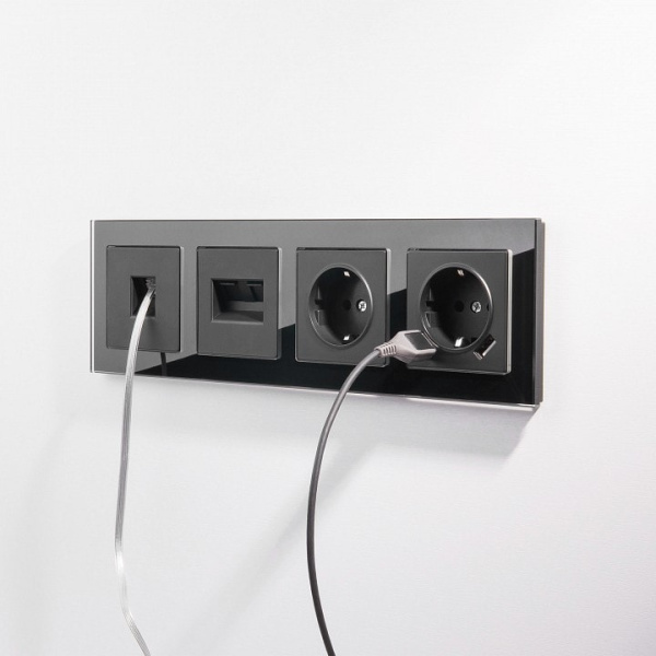 Выключатель одноклавишный с подсветкой без рамки Werkel слоновая кость W1112103