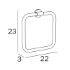 Полотенцедержатель Inda One A2416ANE черный матовый