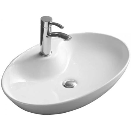 Раковина-чаша CeramaLux 9438 65x43 см, накладная, белый
