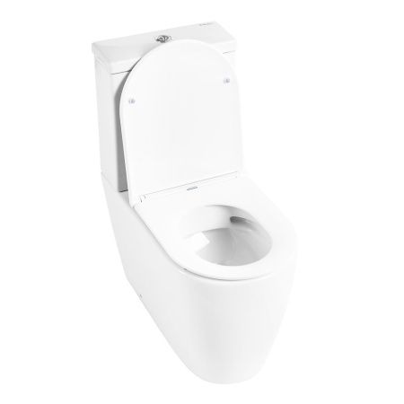 Унитаз-компакт безободковый BelBagno MARINO BB105CPR с сиденьем BB870SC
