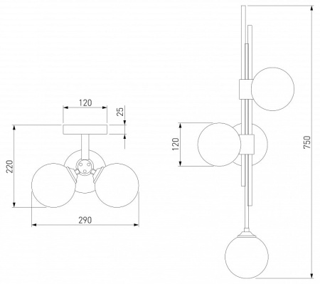 Бра Eurosvet Volver 50383/3 черный