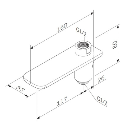 Смеситель для ванны AM.PM F50A70900