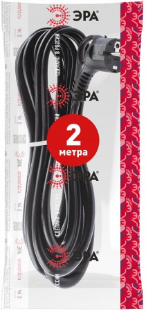 Сетевой провод Эра  U-3x1,5-2m-B