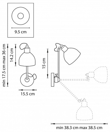 Бра Lightstar Loft 765604