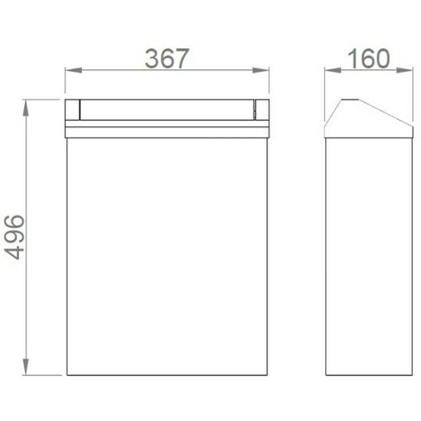 Ведро для мусора Nofer 14078.B глянцевая нержавеющая сталь