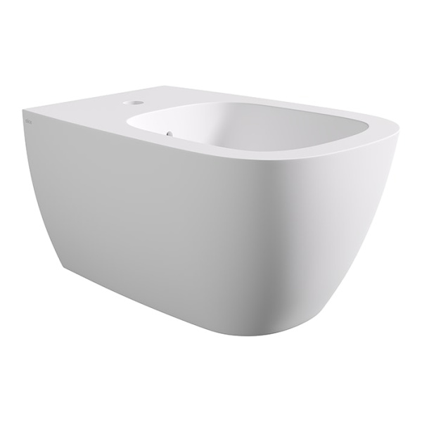 Подвесное биде Alice Wunder 45010109SET с набором креплений белое матовое