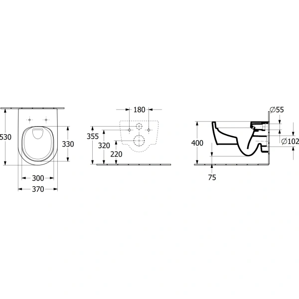 Унитаз подвесной Villeroy & Boch Skyla 5656CL01 безободковый, торнадо, с сиденьем микролифт, альпийский белый