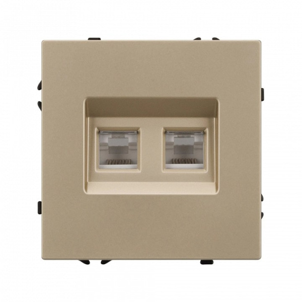 Розетка двойная Ethernet RJ-45 без рамки Arlight SCT 054314
