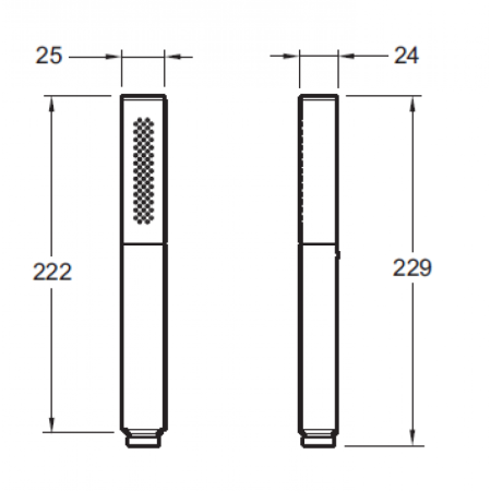 Ручной душ Jacob Delafon Shift Square E14788-CP