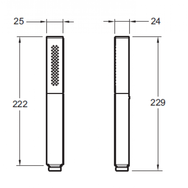 Ручной душ Jacob Delafon Shift Square E14788-CP