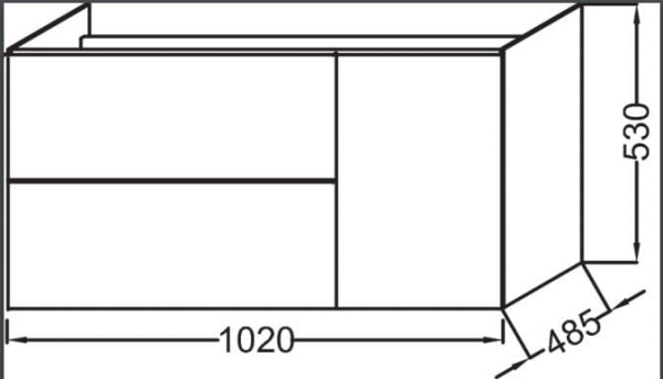 Тумба под раковину Jacob Delafon Odeon Up 102 EB891RU-J5 белый