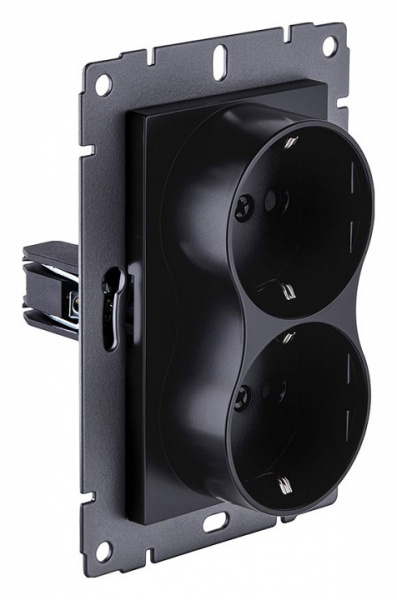 Розетка двойная с заземлением, без рамки Kollinger  REA-032BM