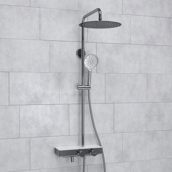 Душевая стойка WasserKRAFT A113.116.127.CH Thermo