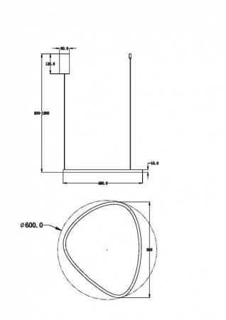 Подвесной светильник Maytoni Glint MOD072PL-L28BS3K