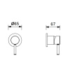 Смеситель для душа Fantini Nostromo 50 13 E863B черный