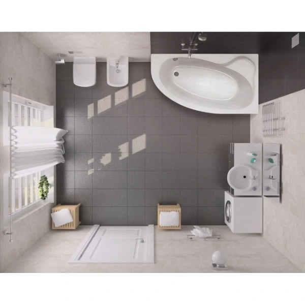 Акриловая ванна 170x110 см R Santek Эдера 1.WH11.1.994