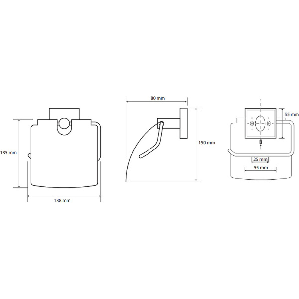 Держатель бумаги Bemeta Beta 132112012