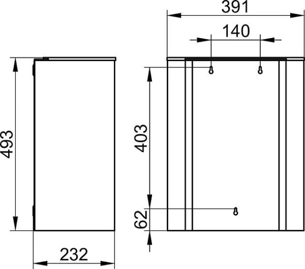 Мусорное ведро Keuco Plan 14988070000