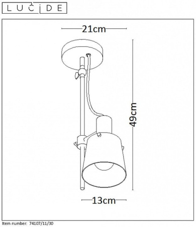 Спот Lucide Quinny 74107/11/30