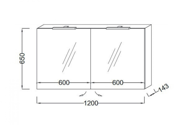 Зеркало-шкаф Jacob Delafon EB1368-G1C белый блестящий лак