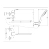 Смеситель для ванны Paini Smile 39CR112P19CAKM