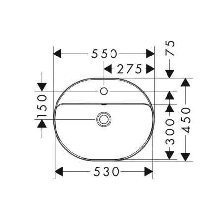 Раковина Hansgrohe Xuniva U 55 60161450