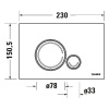 Клавиша смыва Duravit DuraSystem Beta 120 WD5010011000/WF5120011010