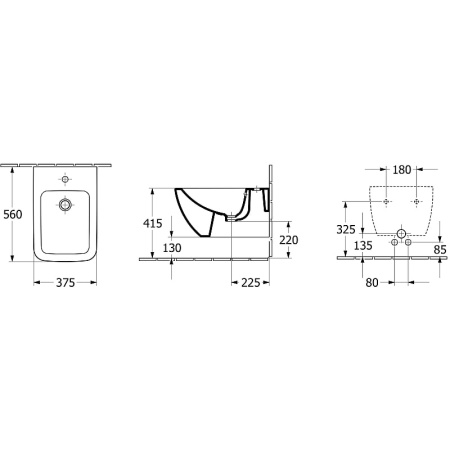 Биде подвесное Villeroy&Boch Venticello 441100R1