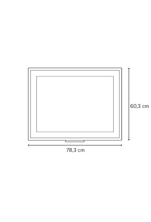 Зеркало Bagno Piu Get 80X60 белое