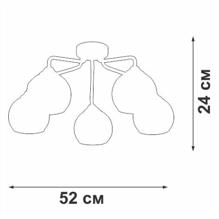 Потолочная люстра Vitaluce V3096 V3096-9/5PL