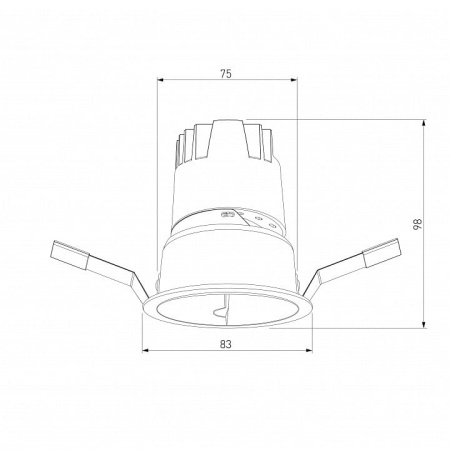 Встраиваемый светильник Elektrostandard Inline a064611