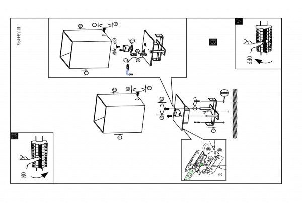 Накладной светильник Eglo Polasso 94498