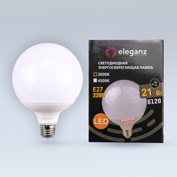 Лампа светодиодная Eleganz E27 21Вт 3000K EL-0091