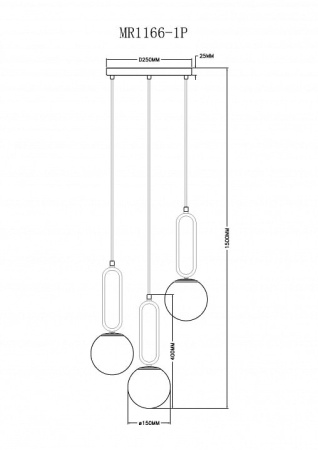 Подвесной светильник MyFar Pierre MR1166-1P